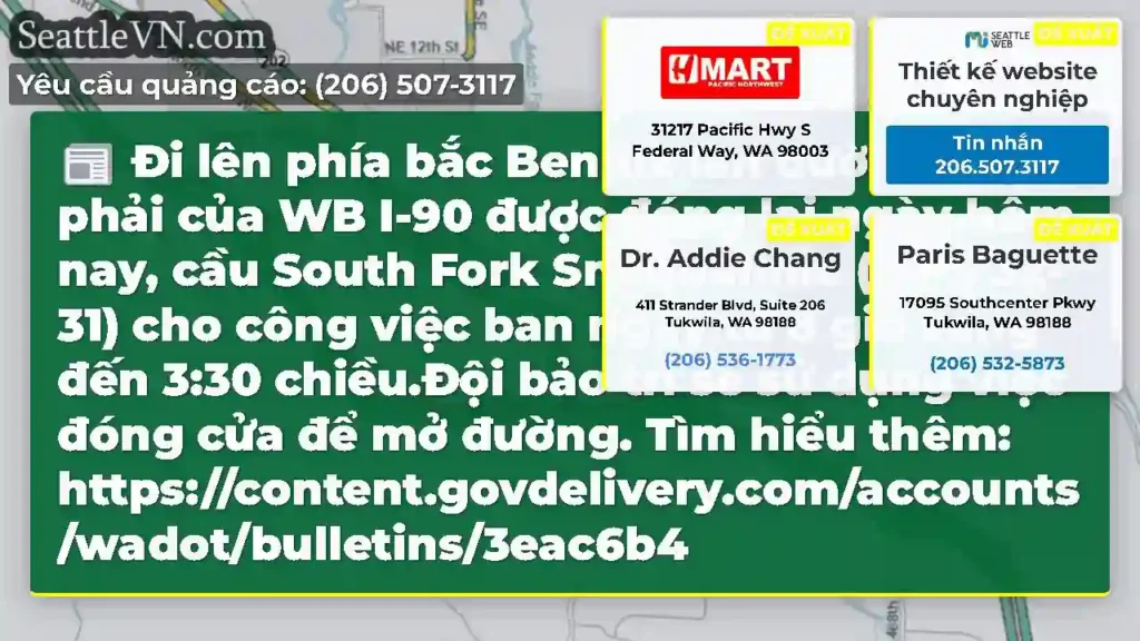 Đi lên phía bắc Bend!2 làn đường bên phải của WB