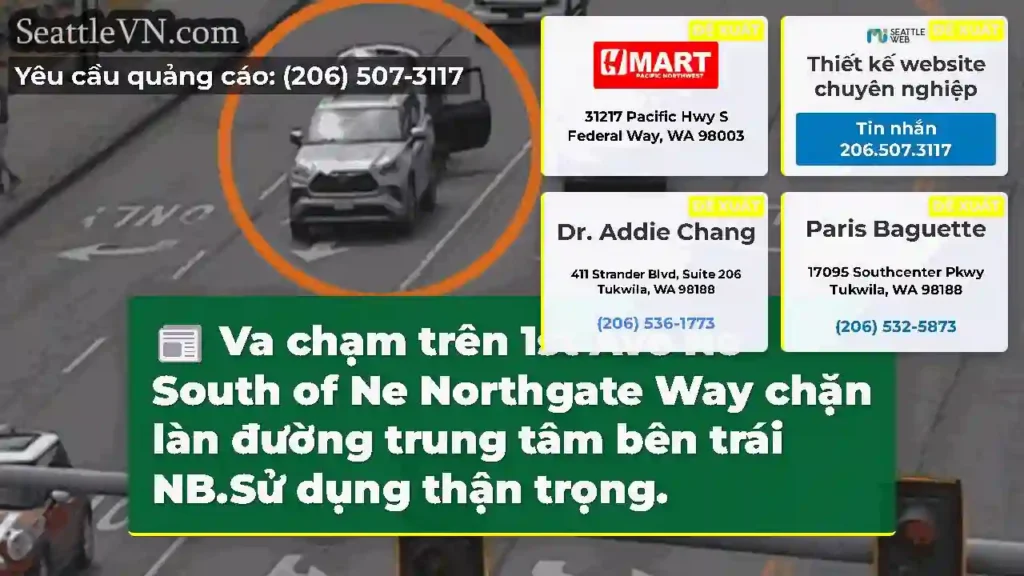 Va chạm trên 1st Ave Ne South of Ne Northgate Way