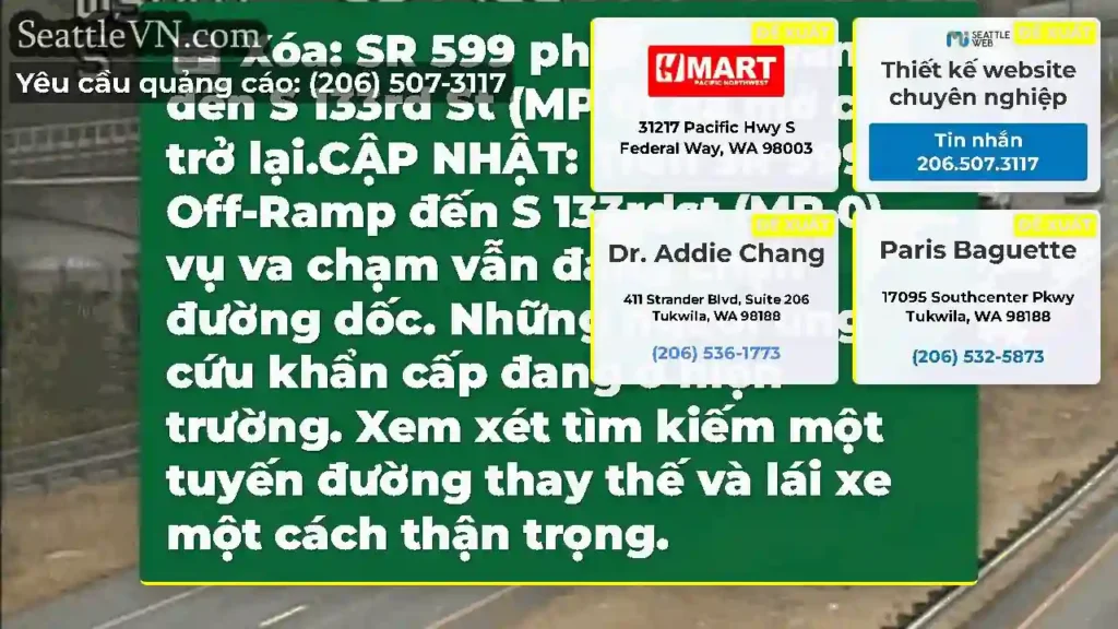 Xóa: SR 599 phía nam-Ramp đến S 133rd St (MP 0)