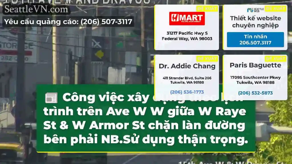 Công việc xây dựng theo lịch trình trên Ave W W