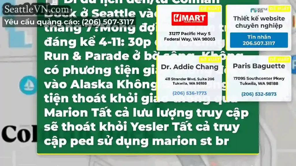 Đi du lịch đến/từ Colman Dock ở Seattle vào ngày