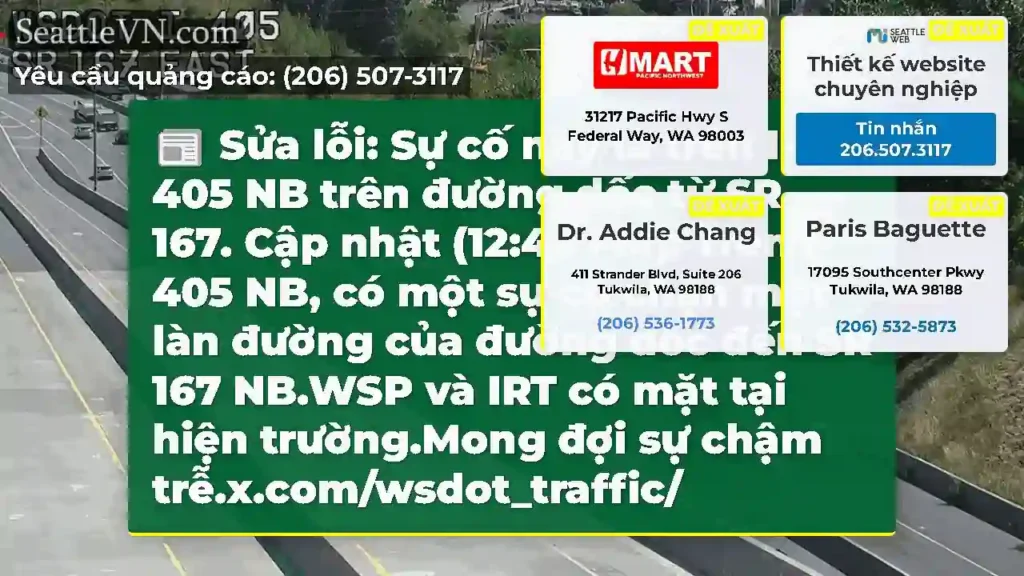 Sửa lỗi: Sự cố này là trên I-405 NB trên đường