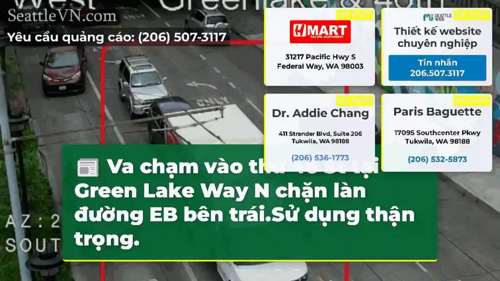 Va chạm vào thứ 46 St tại Green Lake Way N chặn