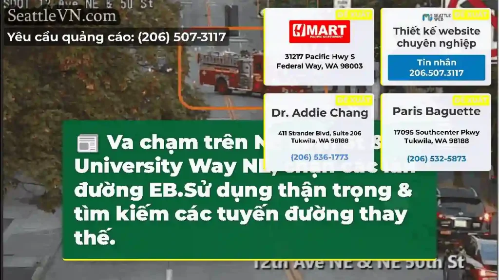 Va chạm trên NE 50th St & University Way NE, chặn