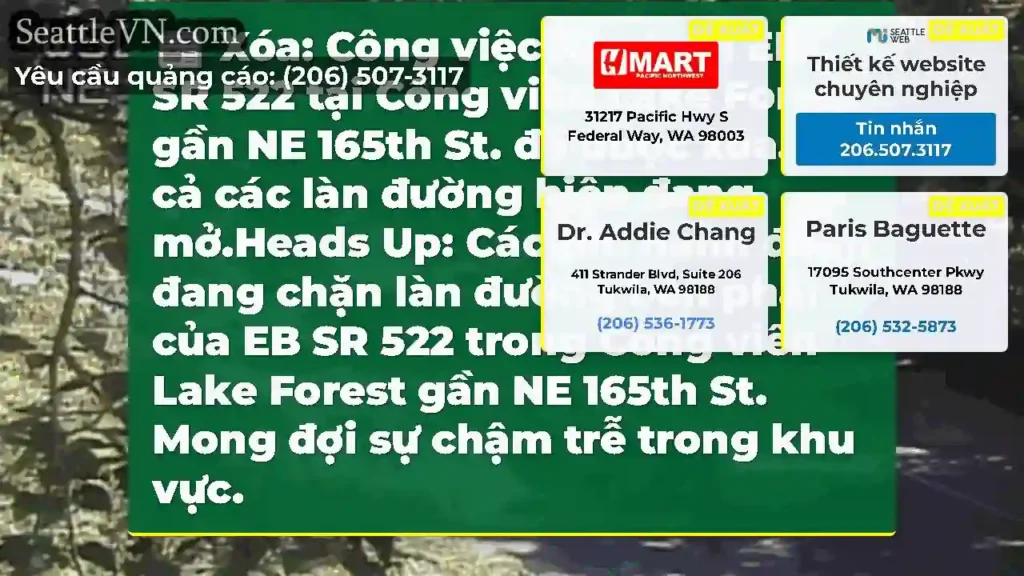 Xóa: Công việc này trên EB SR 522 tại Công viên
