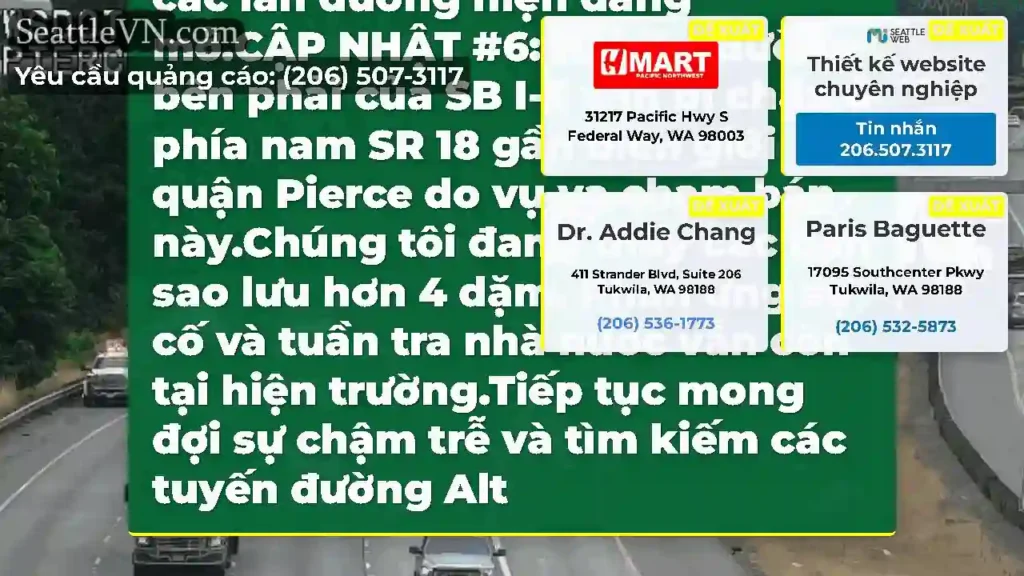 Xóa: Sự va chạm này trên SB I-5 đã được xóa vào