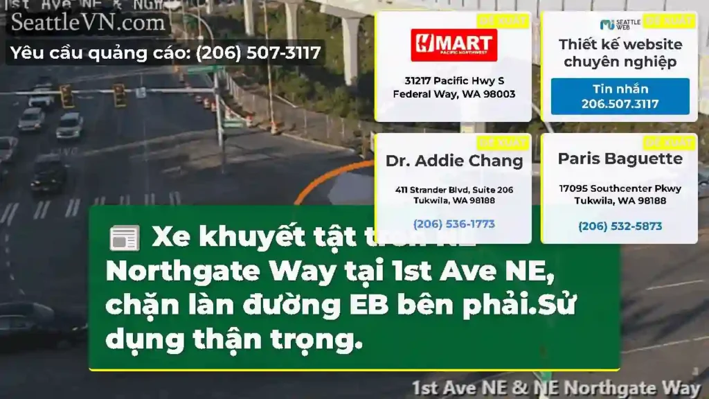 Xe khuyết tật trên NE Northgate Way tại 1st Ave