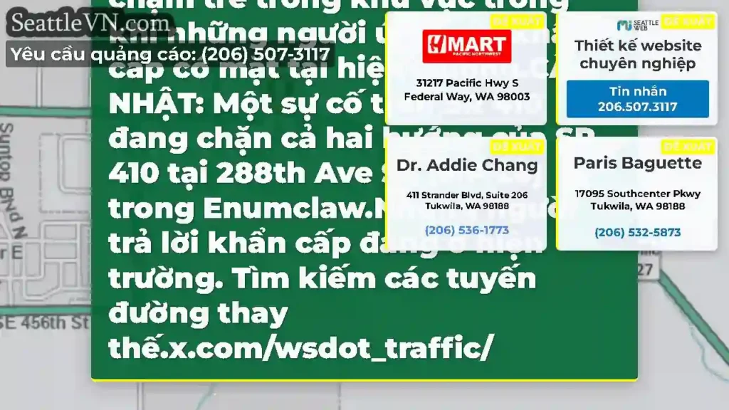 CẬP NHẬT 2: Một đám cháy dọc theo SR 410 tại