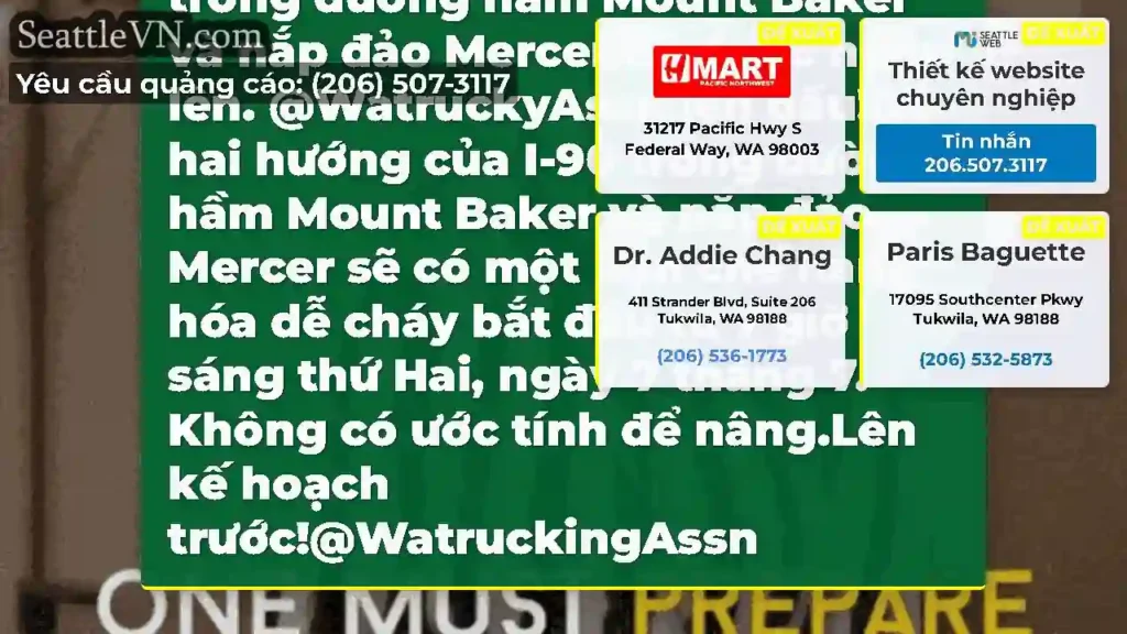 Cập nhật: Các hạn chế dễ cháy cho cả hai hướng