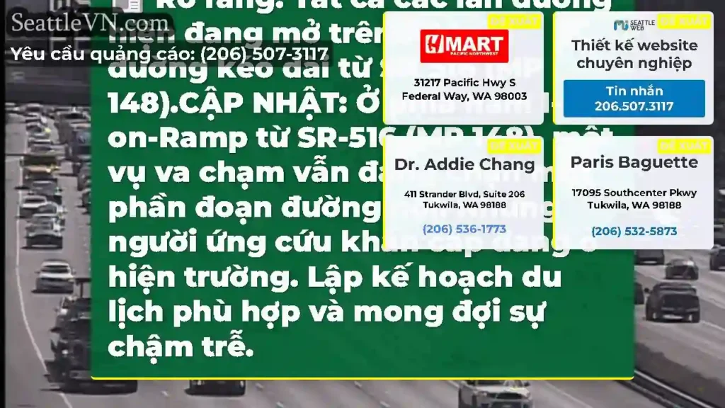 Rõ ràng: Tất cả các làn đường hiện đang mở trên