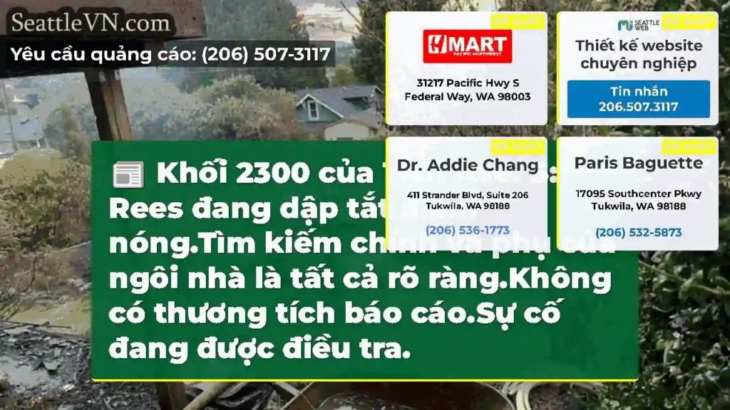 Khối 2300 của 17th Ave. S: Rees đang dập tắt điểm
