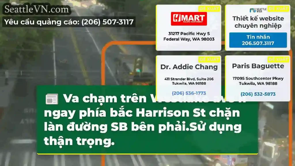 Va chạm trên Westlake ave n ngay phía bắc
