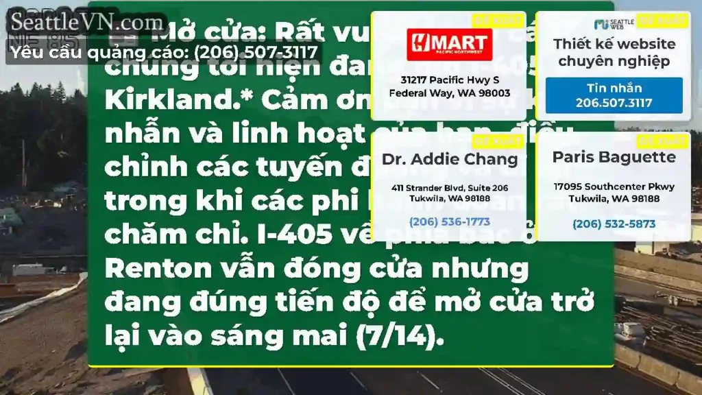 Mở cửa: Rất vui khi báo cáo chúng tôi hiện đang