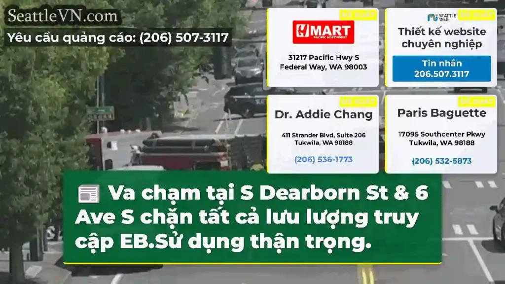 Va chạm tại S Dearborn St & 6 Ave S chặn tất cả