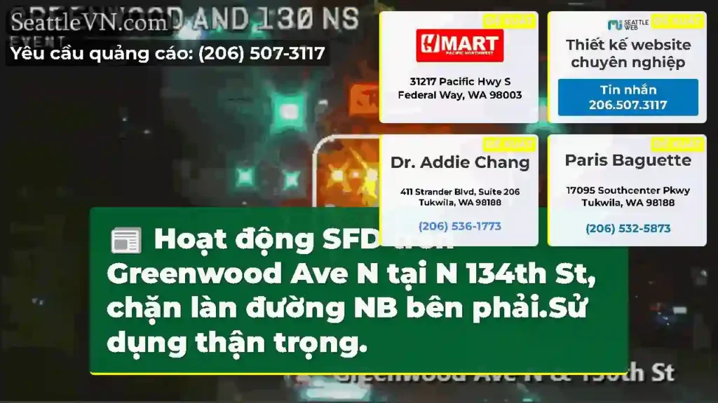 Hoạt động SFD trên Greenwood Ave N tại N 134th