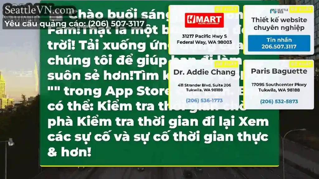 Chào buổi sáng giao thông Fam!Thật là một buổi