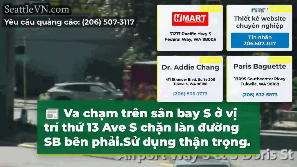 Va chạm trên sân bay S ở vị trí thứ 13 Ave S chặn