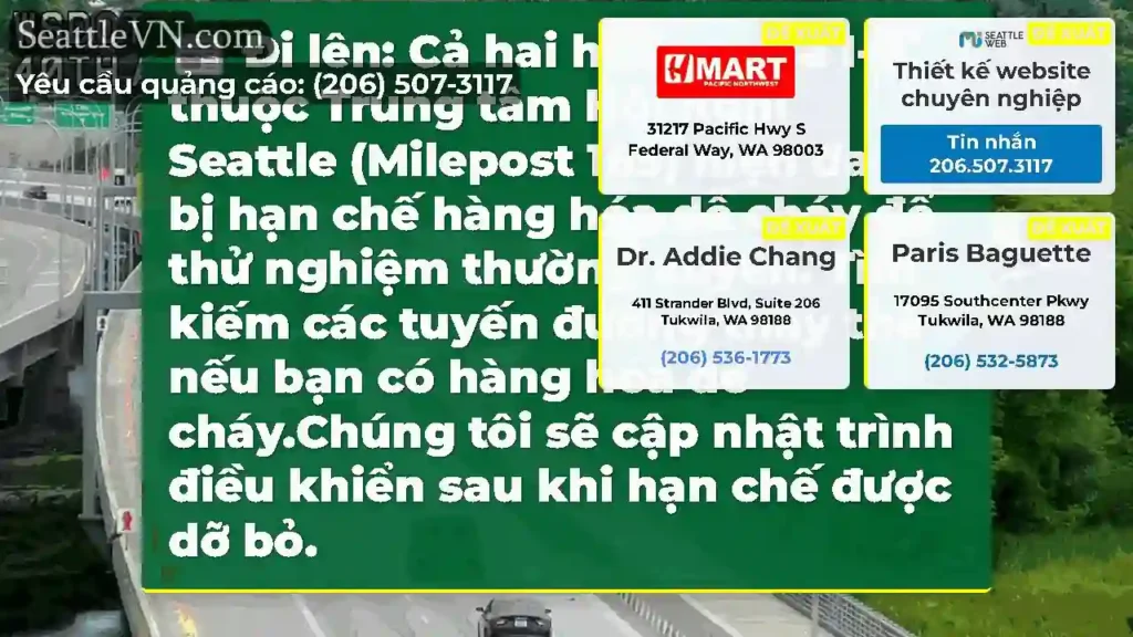 Đi lên: Cả hai hướng của I-5 thuộc Trung tâm Hội