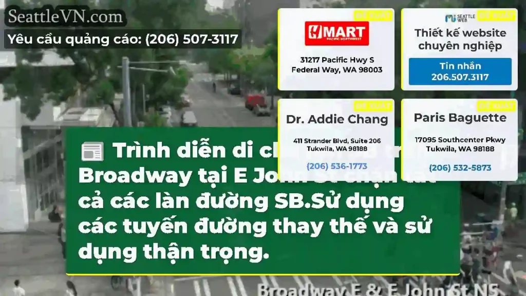 Trình diễn di chuyển SB trên Broadway tại E John