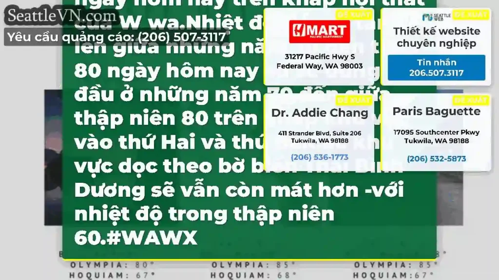 Một xu hướng ấm áp bắt đầu ngày hôm nay trên khắp