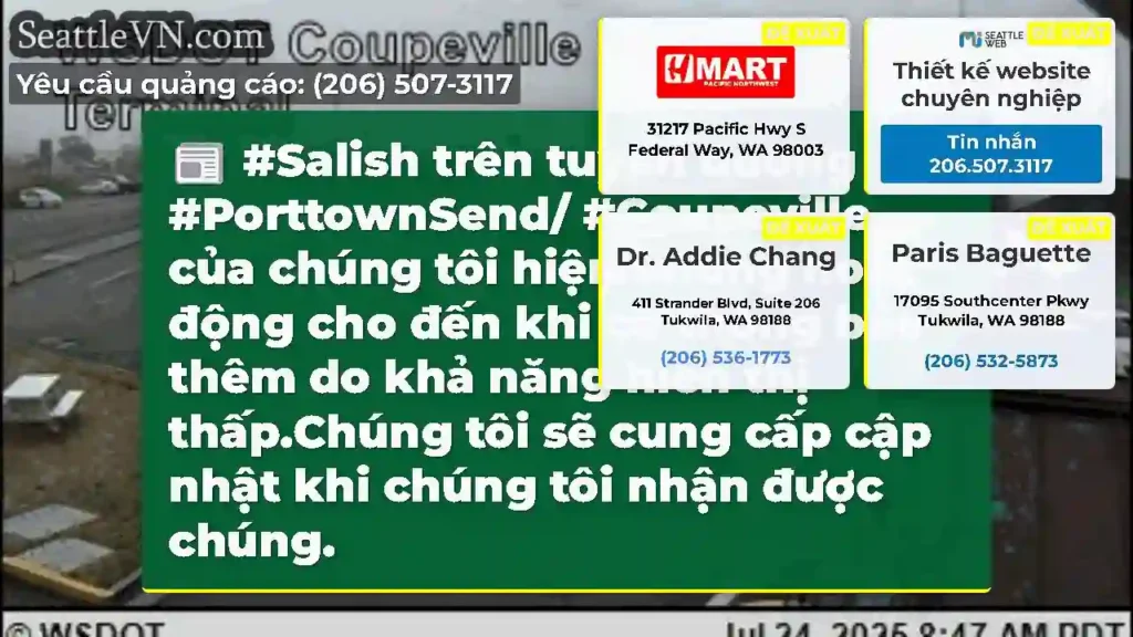 #Salish trên tuyến đường #PorttownSend/