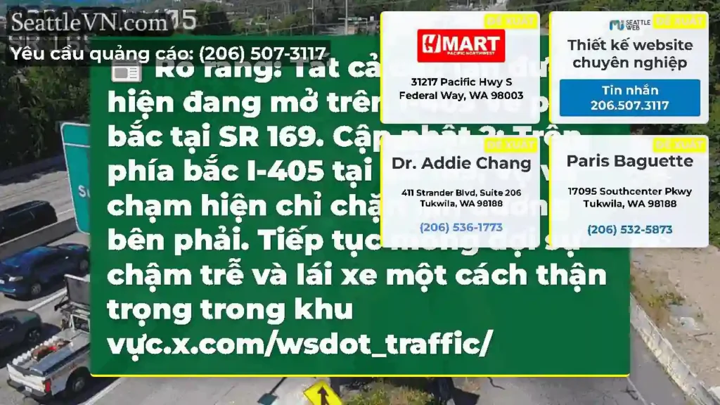 Rõ ràng: Tất cả các làn đường hiện đang mở trên