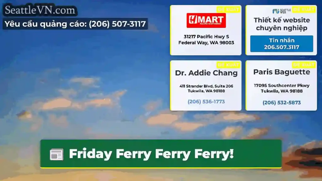 Friday Ferry Ferry Ferry!