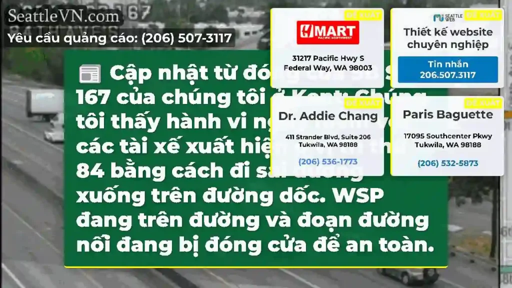 Cập nhật từ đóng cửa SB SR 167 của chúng tôi ở