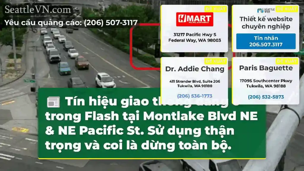 Tín hiệu giao thông đang ở trong Flash tại