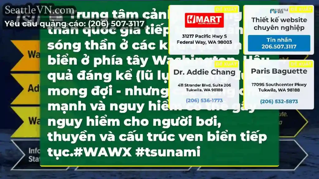 Trung tâm cảnh báo sóng thần quốc gia tiếp tục tư