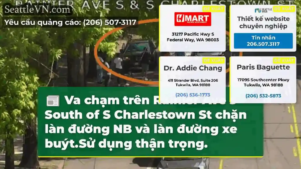 Va chạm trên Rainier Ave s South of S Charlestown