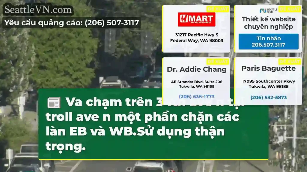 Va chạm trên 34th ave n tại troll ave n một phần