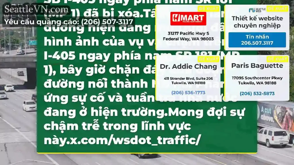 Đã xóa: Sự va chạm này trên SB I-405 ngay phía
