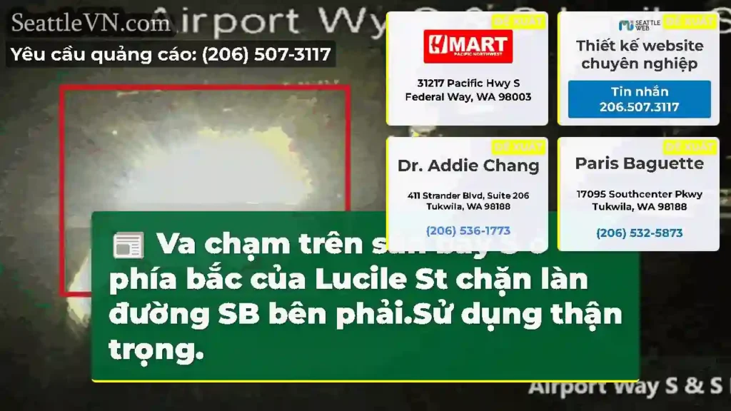 Va chạm trên sân bay S ở phía bắc của Lucile St