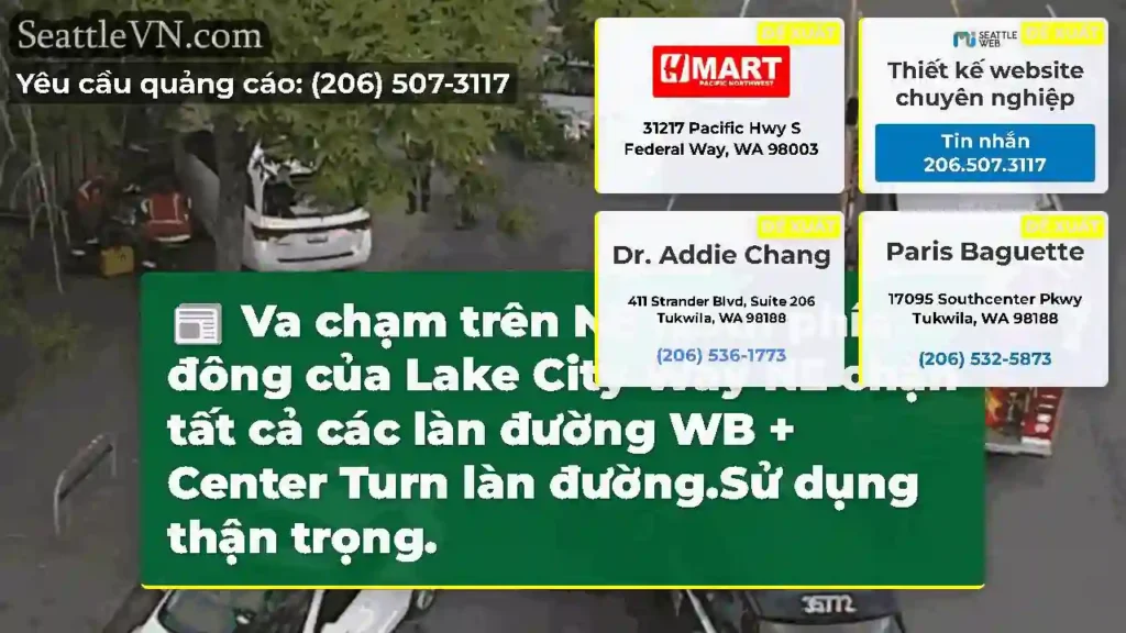 Va chạm trên NE 125th phía đông của Lake City Way