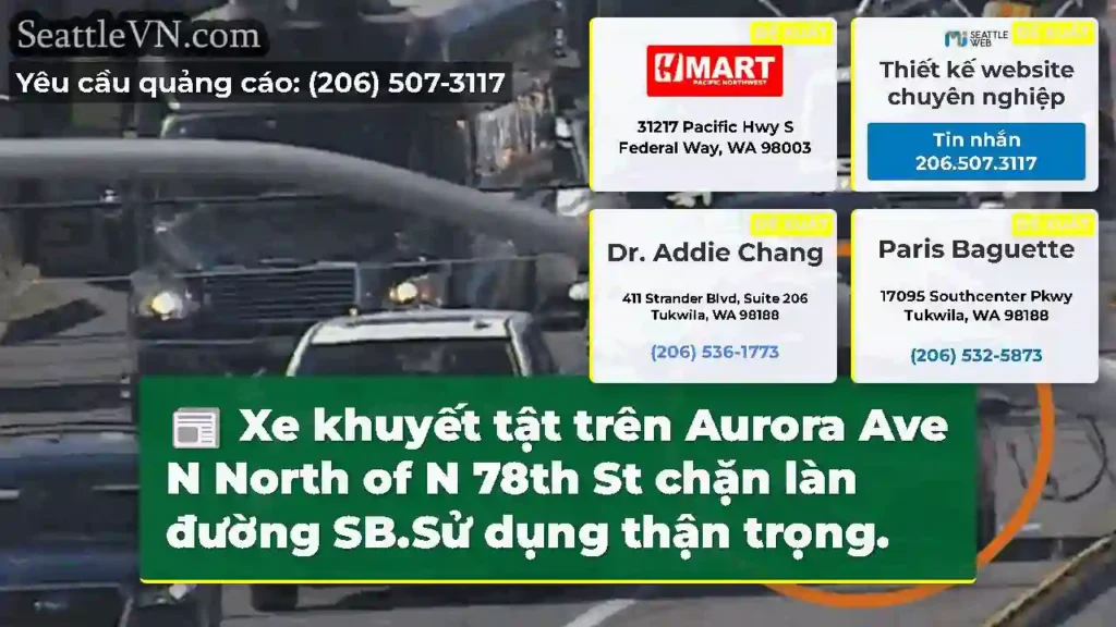 Xe khuyết tật trên Aurora Ave N North of N 78th