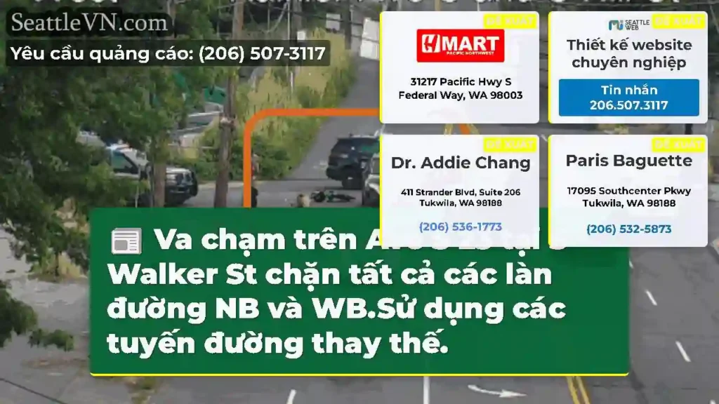 Va chạm trên Ave S 23 tại S Walker St chặn tất cả