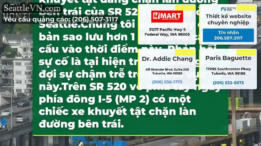 CẬP NHẬT: Một chiếc xe buýt khuyết tật đang chặn