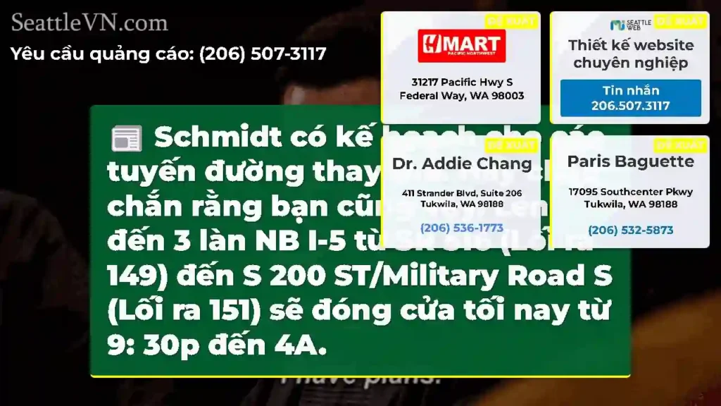 Schmidt có kế hoạch cho các tuyến đường thay thế.