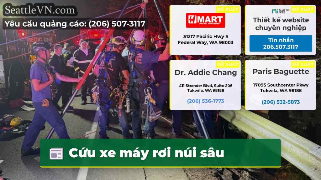 Cứu xe máy rơi núi sâu