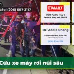 Cứu xe máy rơi núi sâu