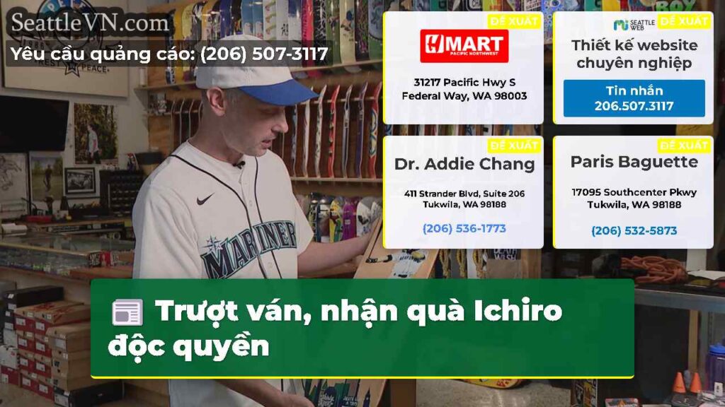 Trượt ván, nhận quà Ichiro độc quyền