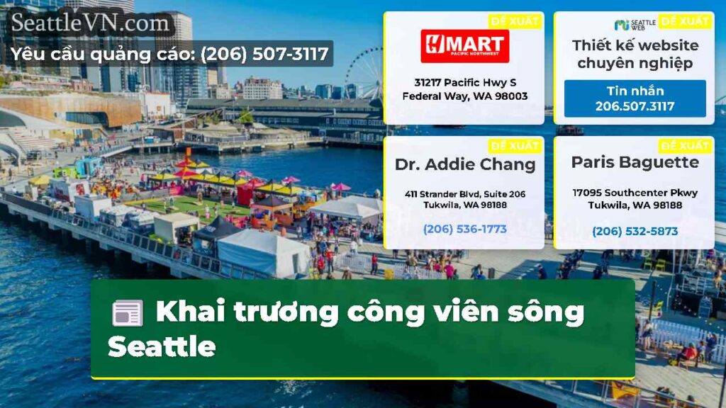 Khai trương công viên sông Seattle