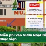 Miễn phí vào Vườn Nhật Bản và Nhạc viện