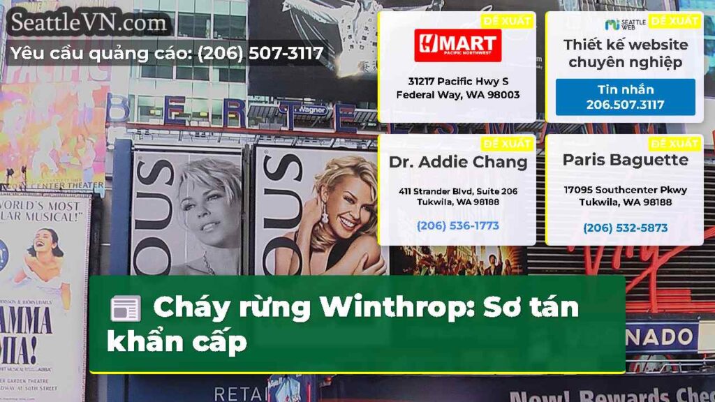 Cháy rừng Winthrop: Sơ tán khẩn cấp