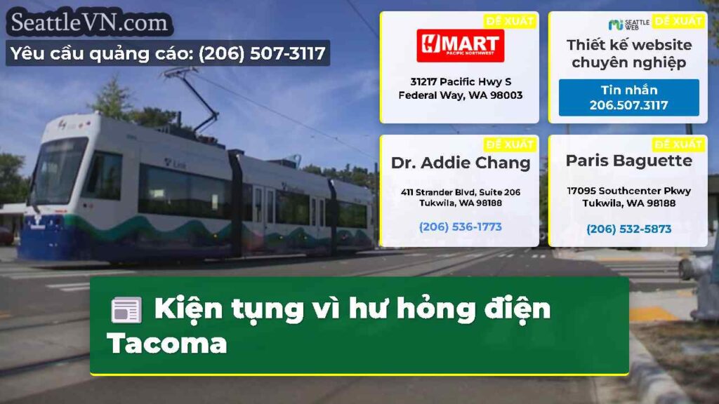 Kiện tụng vì hư hỏng điện Tacoma