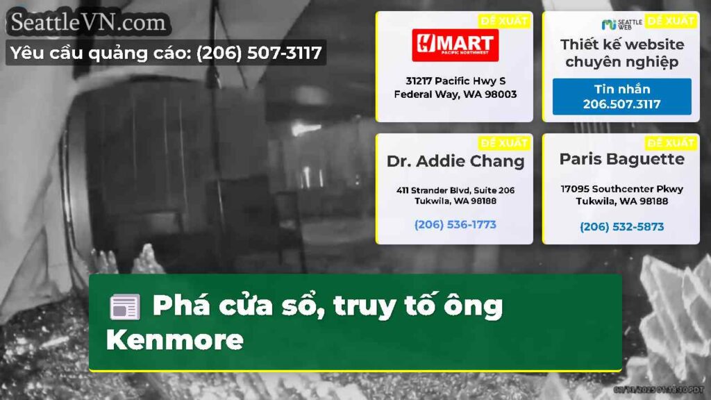Phá cửa sổ, truy tố ông Kenmore