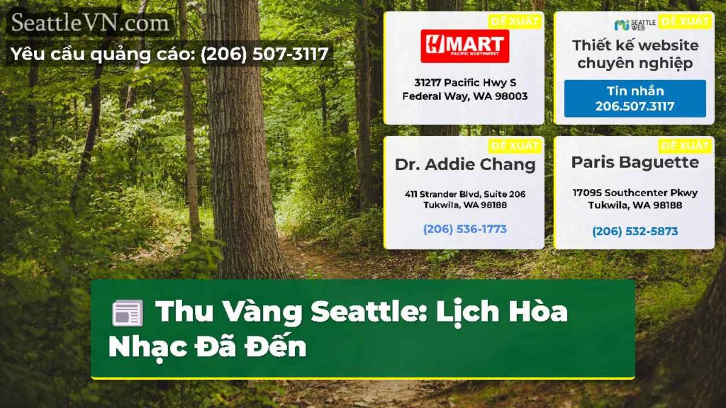 Thu Vàng Seattle: Lịch Hòa Nhạc Đã Đến