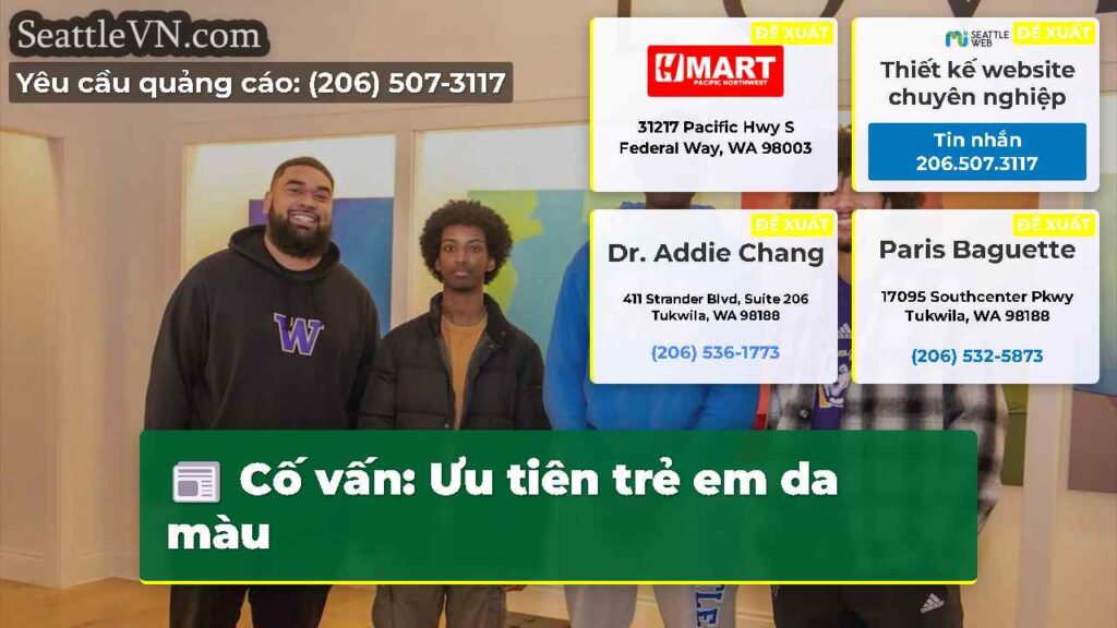Cố vấn: Ưu tiên trẻ em da màu