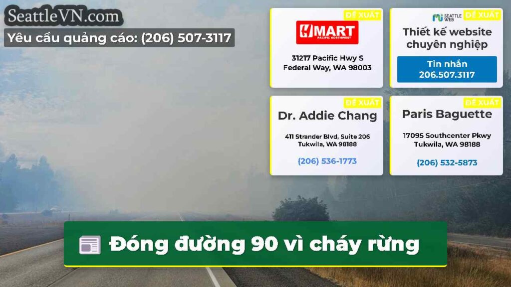 Đóng đường 90 vì cháy rừng